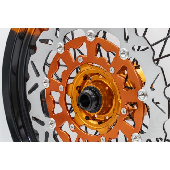 Set roti supermoto KTM 17X3.5 17X5 Orange Black XMoto